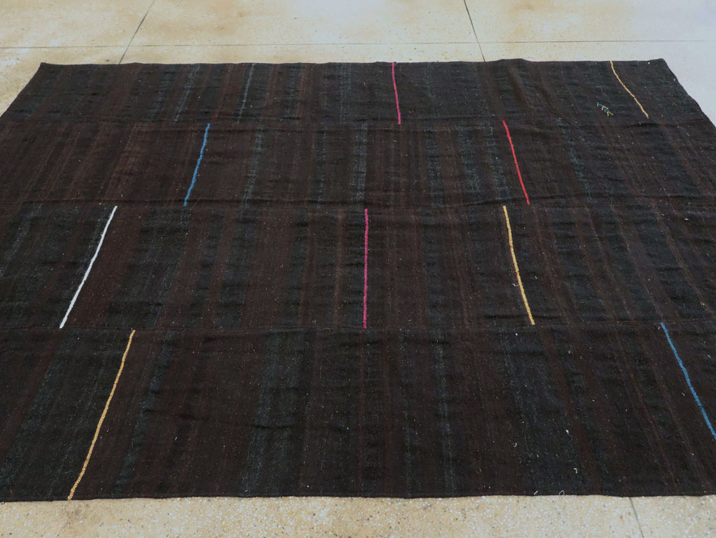 Modern Persian Flatweave Kilim, No.28566 - Staging