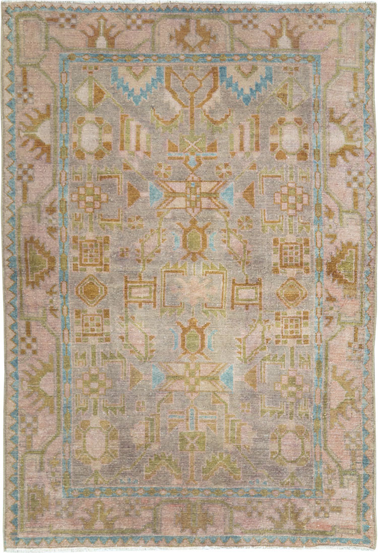 Vintage Persian Malayer Rug, No.28571 - Staging