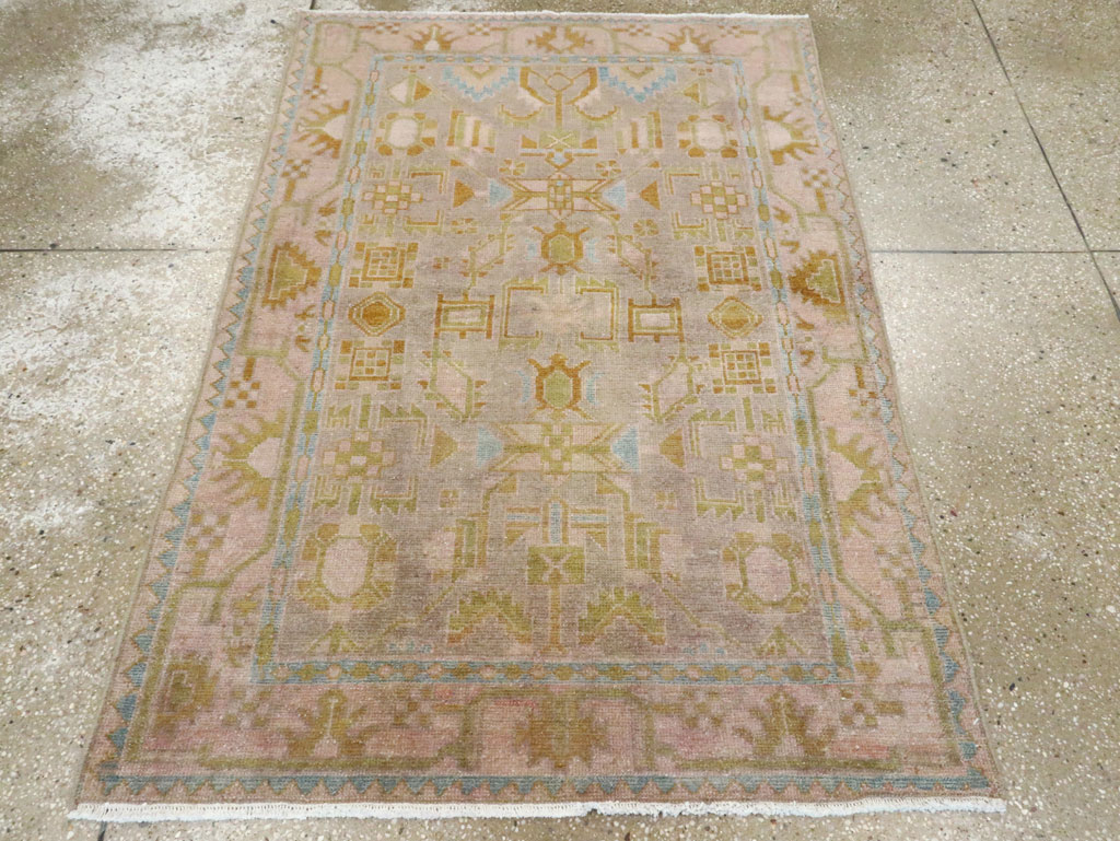 Vintage Persian Malayer Rug, No.28571 - Staging