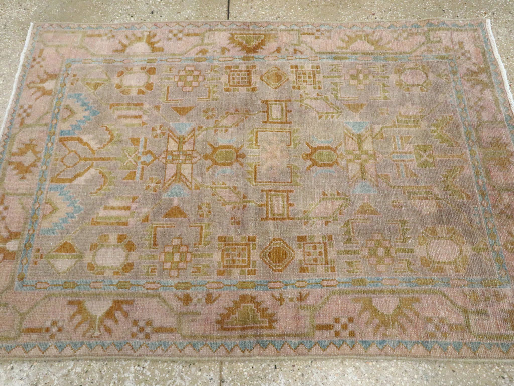 Vintage Persian Malayer Rug, No.28571 - Staging