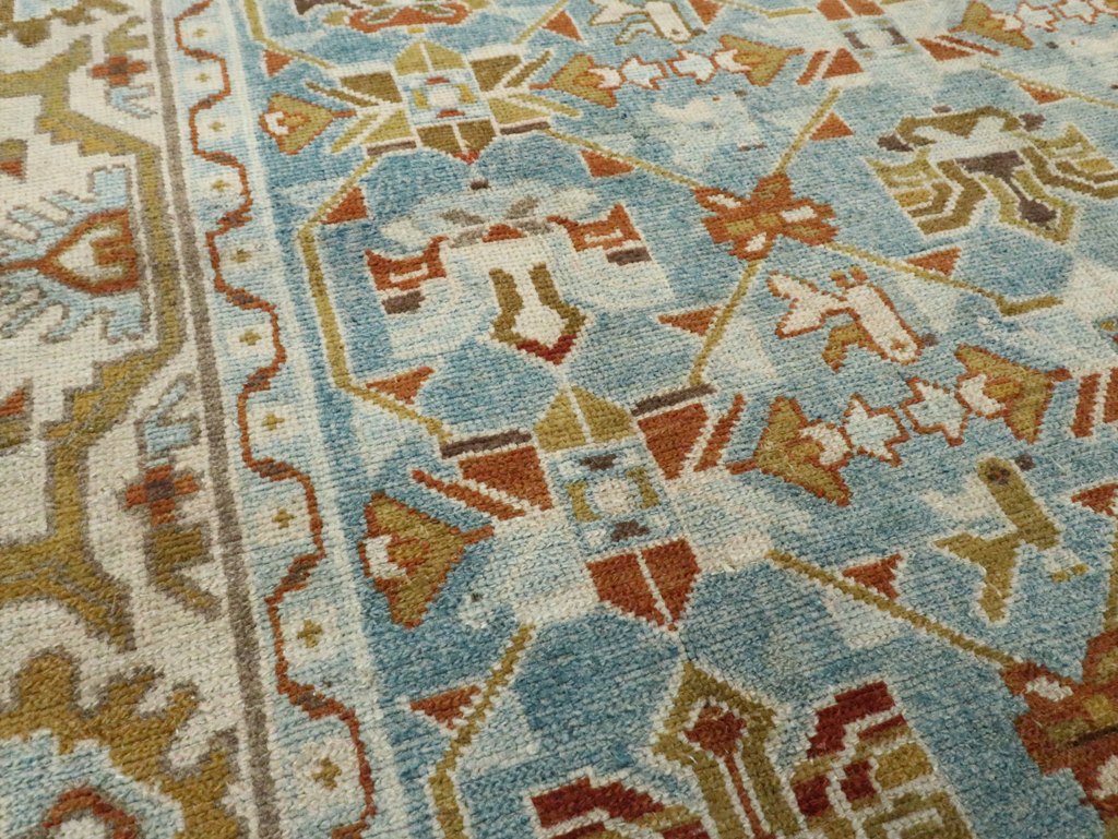 Vintage Persian Malayer Accent Rug, No.28572 - Staging