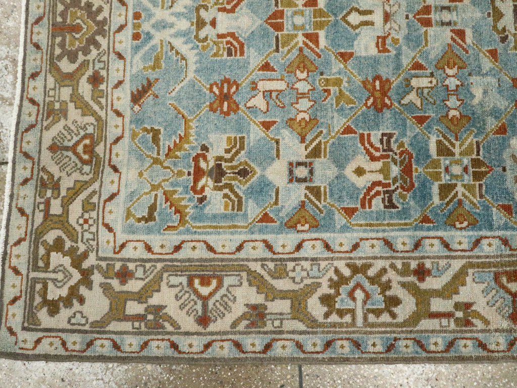 Vintage Persian Malayer Accent Rug, No.28572 - Staging