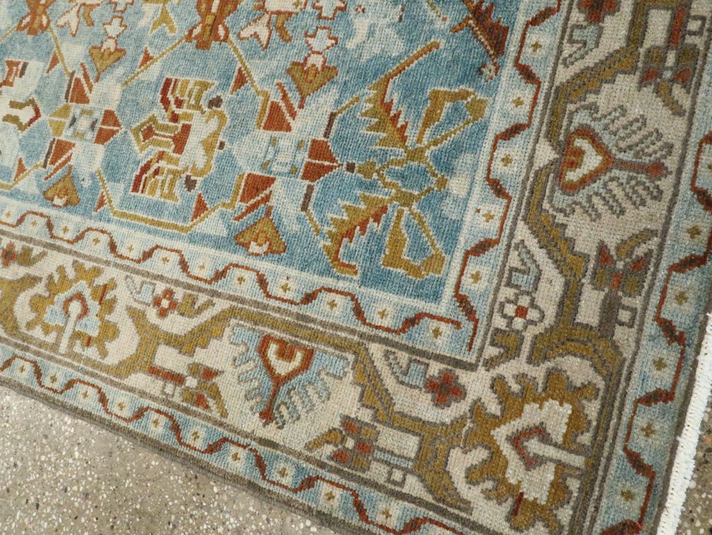 Vintage Persian Malayer Accent Rug, No.28572 - Staging