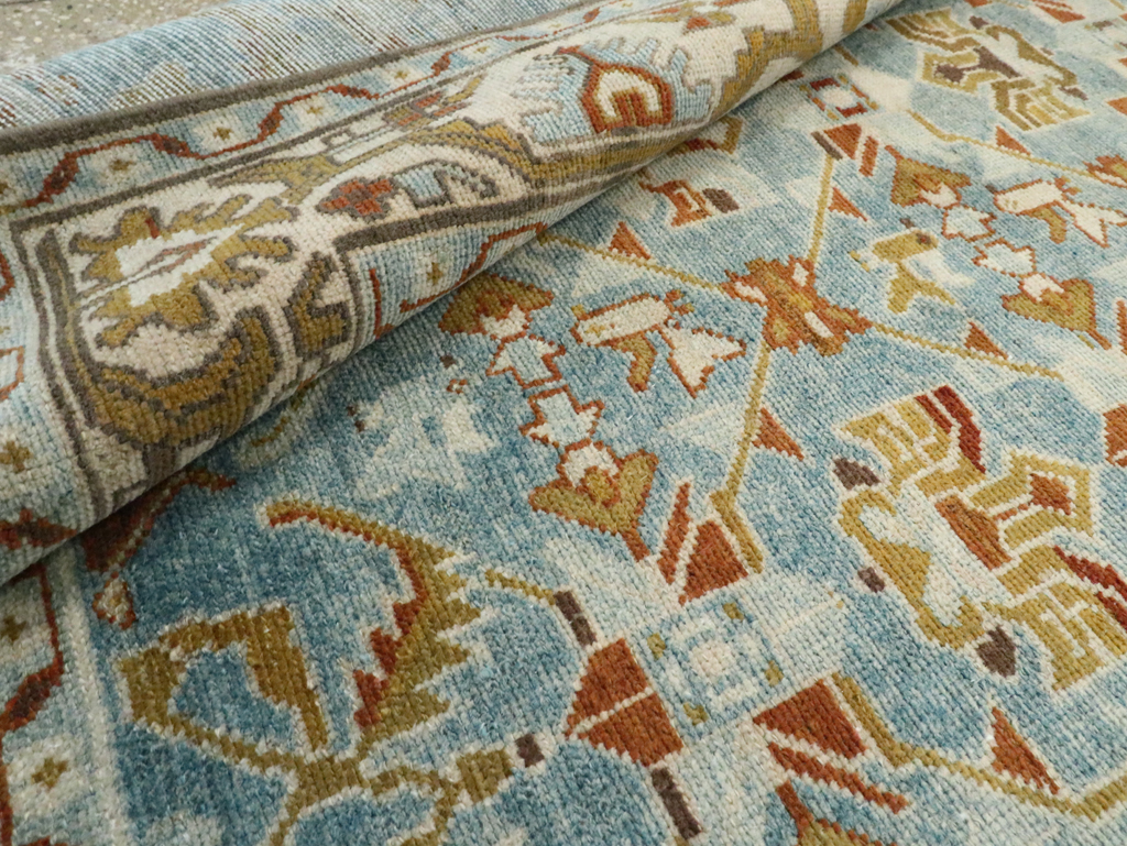 Vintage Persian Malayer Accent Rug, No.28572 - Staging