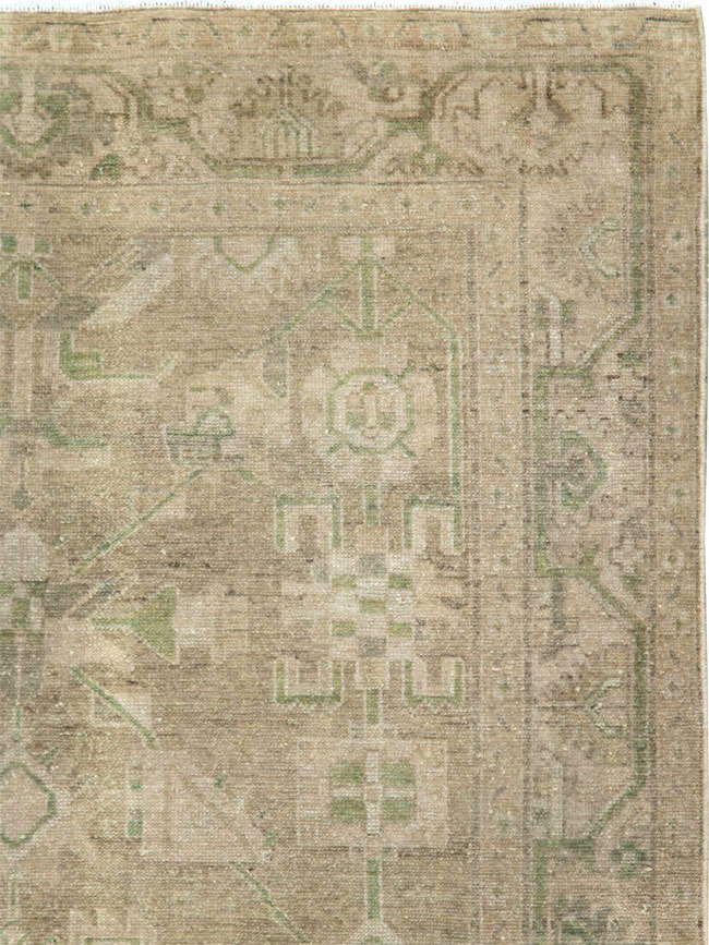 Vintage Persian Malayer Accent Rug, No.28573 - Staging