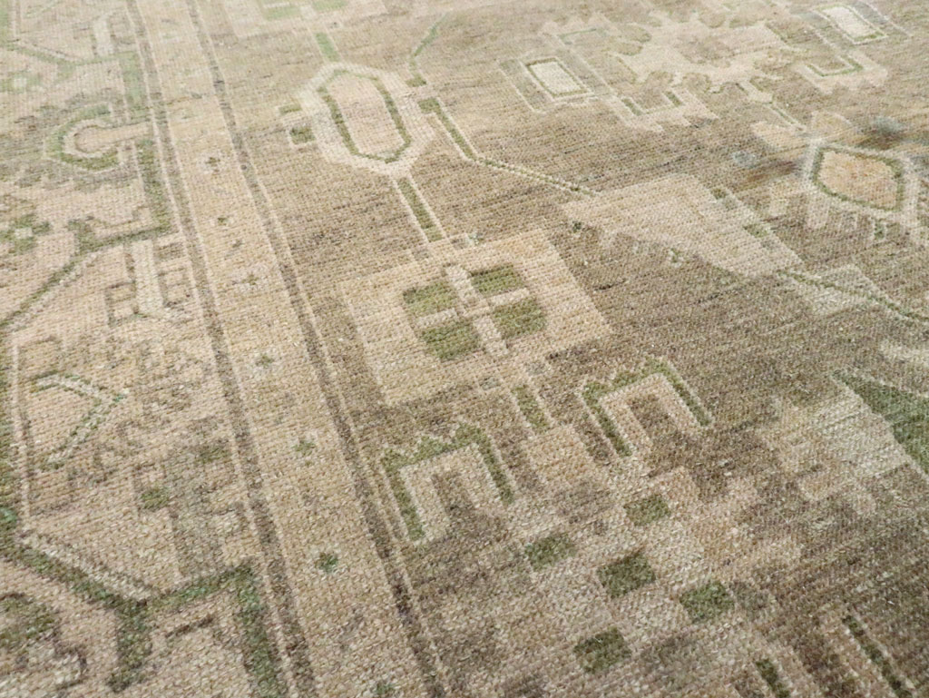 Vintage Persian Malayer Accent Rug, No.28573 - Staging