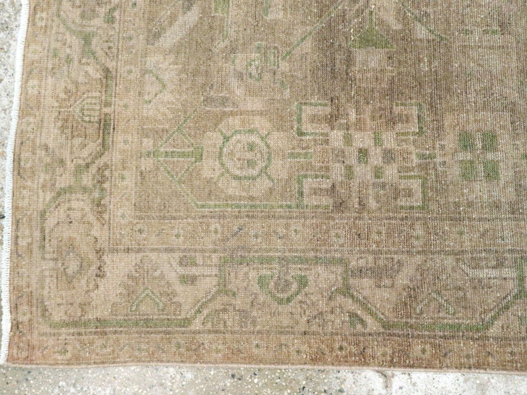 Vintage Persian Malayer Accent Rug, No.28573 - Staging