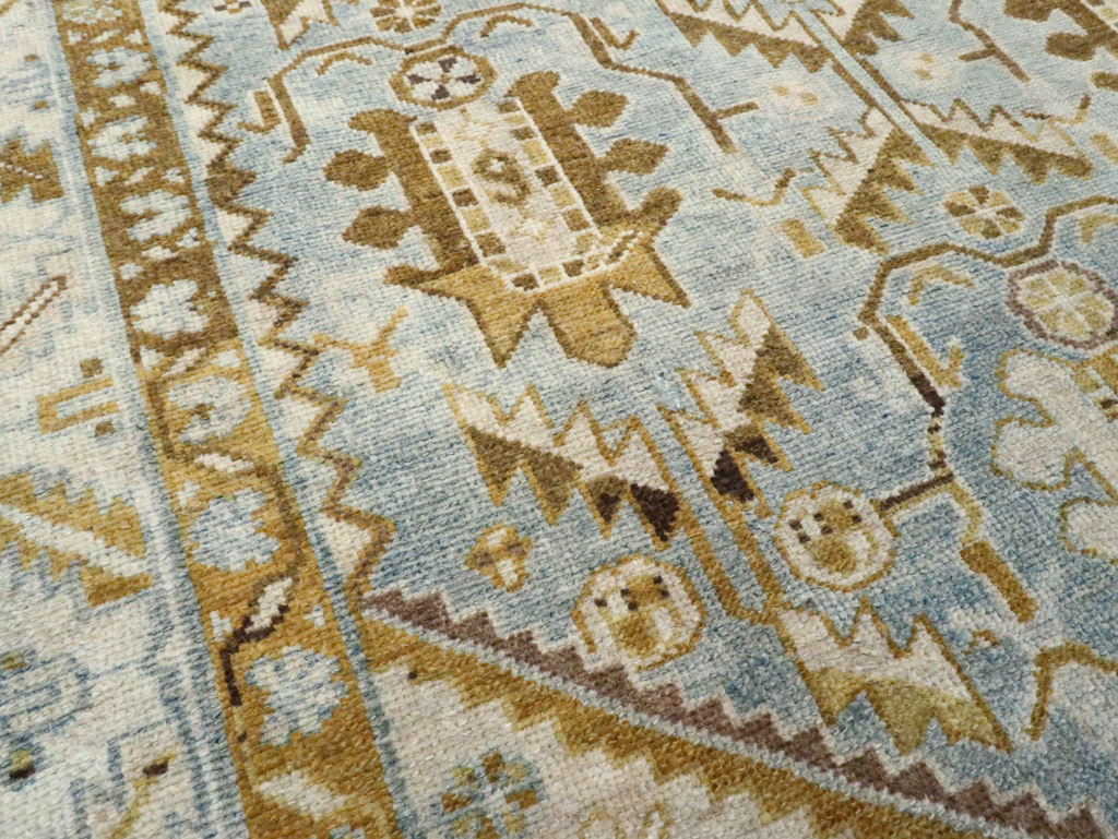 Vintage Persian Malayer Accent Rug, No.28574 - Staging
