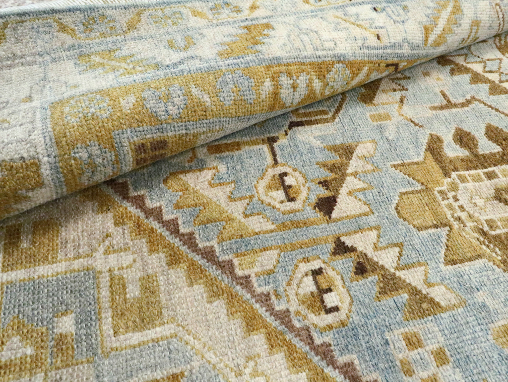 Vintage Persian Malayer Accent Rug, No.28574 - Staging