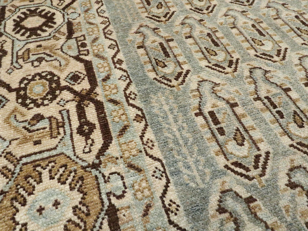 Vintage Persian Malayer Accent Rug, No.28577 - Staging