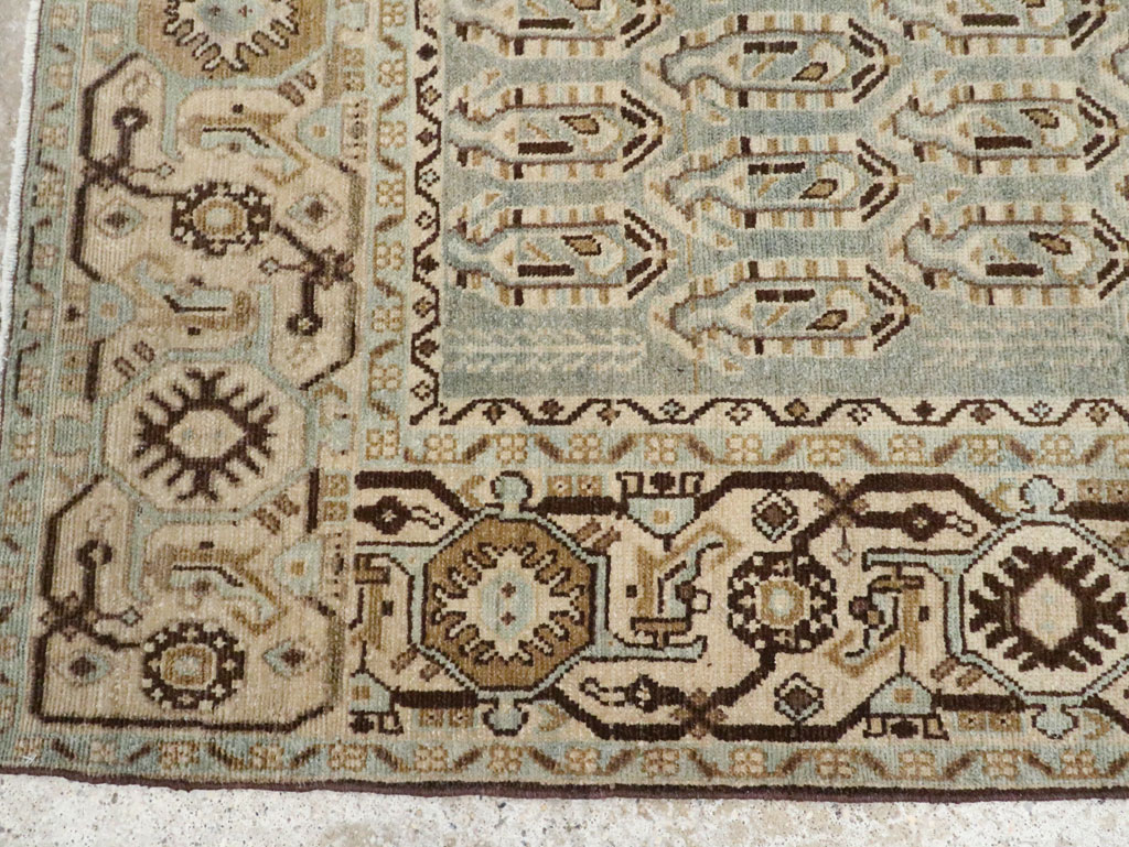 Vintage Persian Malayer Accent Rug, No.28577 - Staging