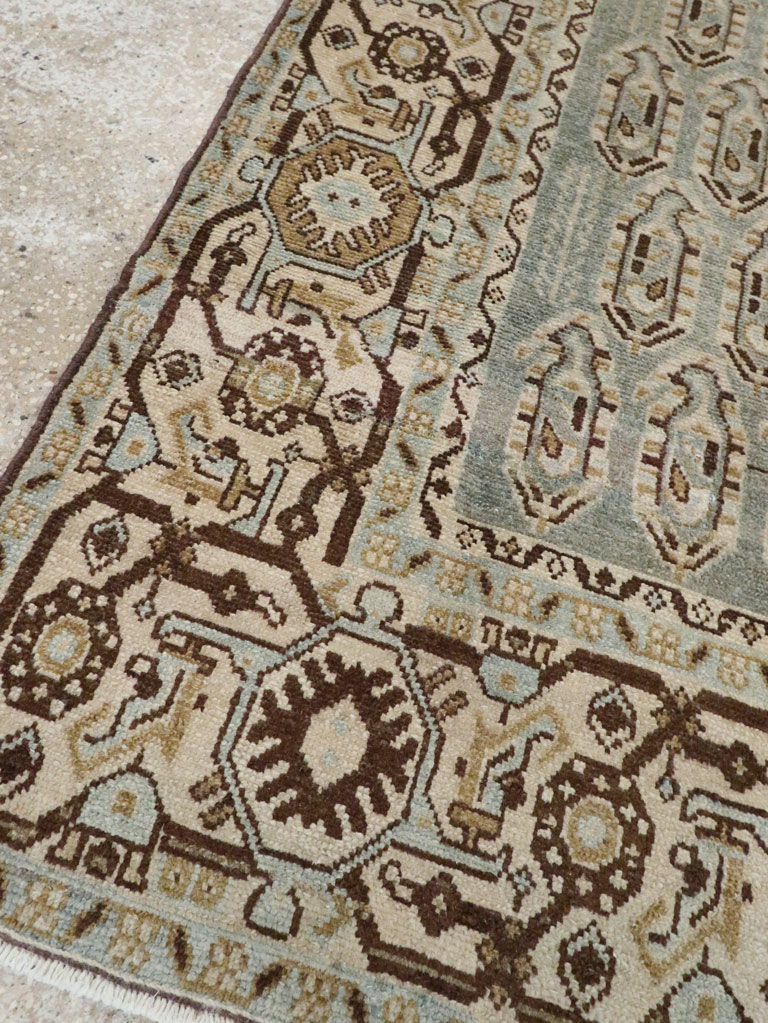 Vintage Persian Malayer Accent Rug, No.28577 - Staging