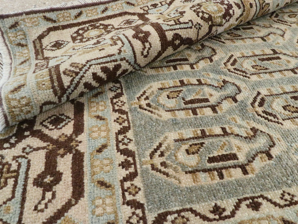 Vintage Persian Malayer Accent Rug, No.28577 - Staging