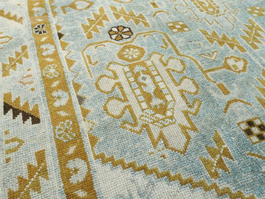 Vintage Persian Malayer Accent Rug, No.28578 - Staging