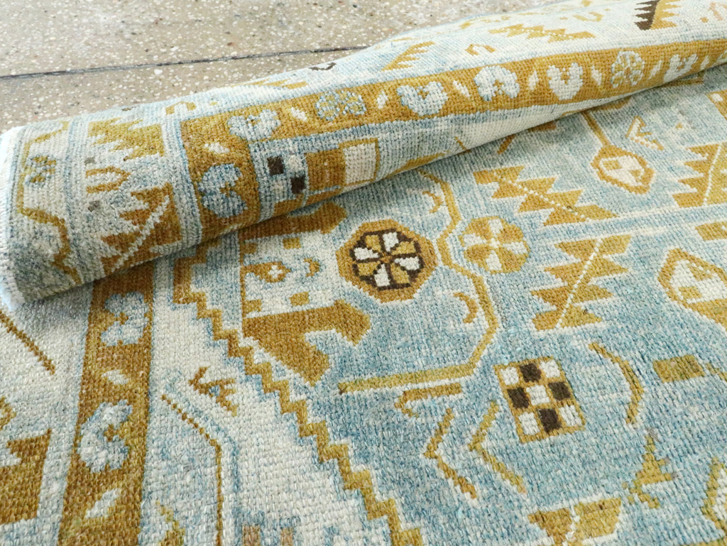 Vintage Persian Malayer Accent Rug, No.28578 - Staging