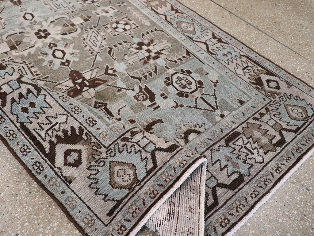 Vintage Persian Malayer Accent Rug, No.28579 - Staging