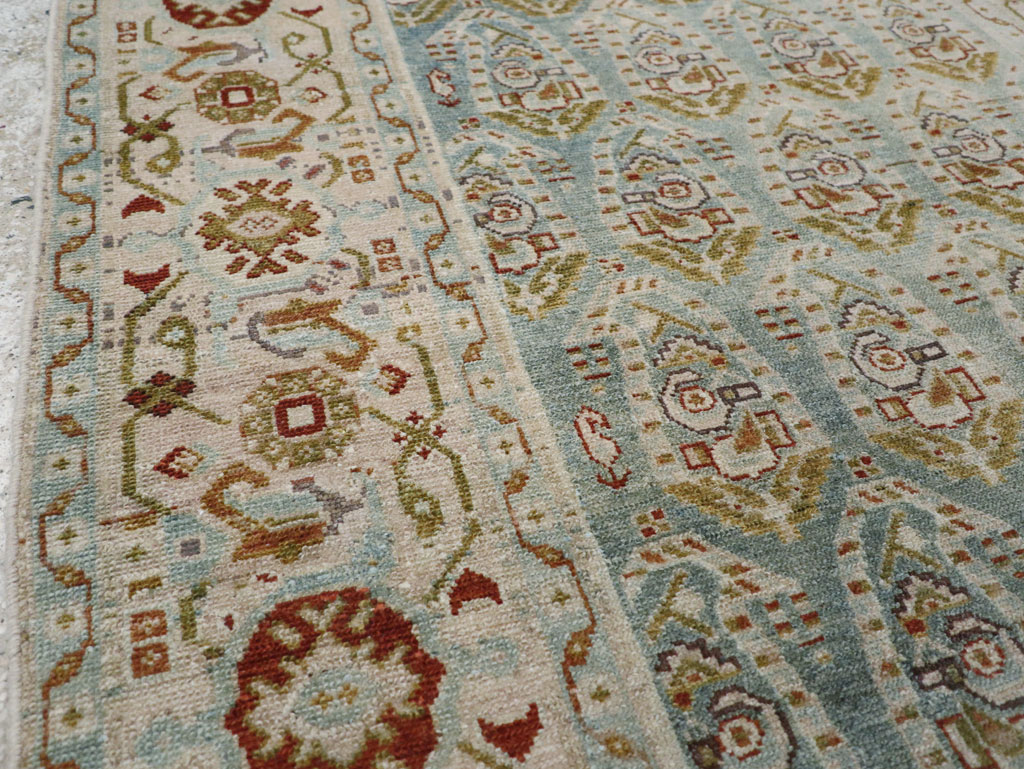 Vintage Persian Malayer Accent Rug (Pair: 2 of 2), No.28580 - Staging