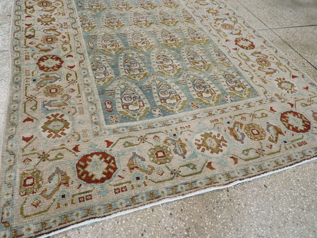 Vintage Persian Malayer Accent Rug (Pair: 2 of 2), No.28580 - Staging