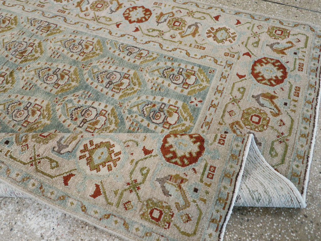 Vintage Persian Malayer Accent Rug (Pair: 2 of 2), No.28580 - Staging
