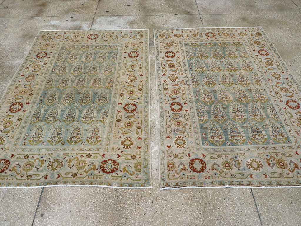 Vintage Persian Malayer Accent Rug (Pair: 2 of 2), No.28580 - Staging