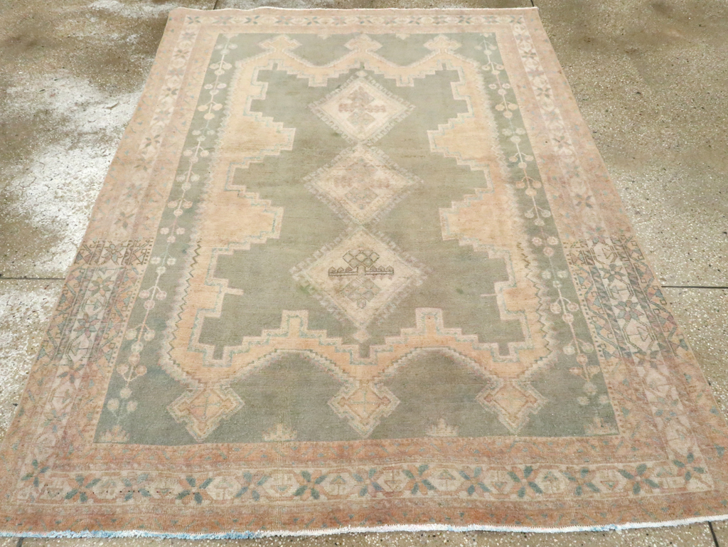 Vintage Persian Afshar Rug, No.28581 - Staging