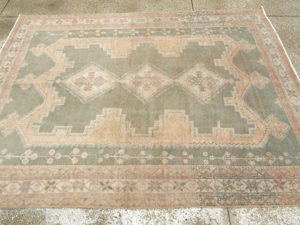 Vintage Persian Afshar Rug, No.28581 - Staging
