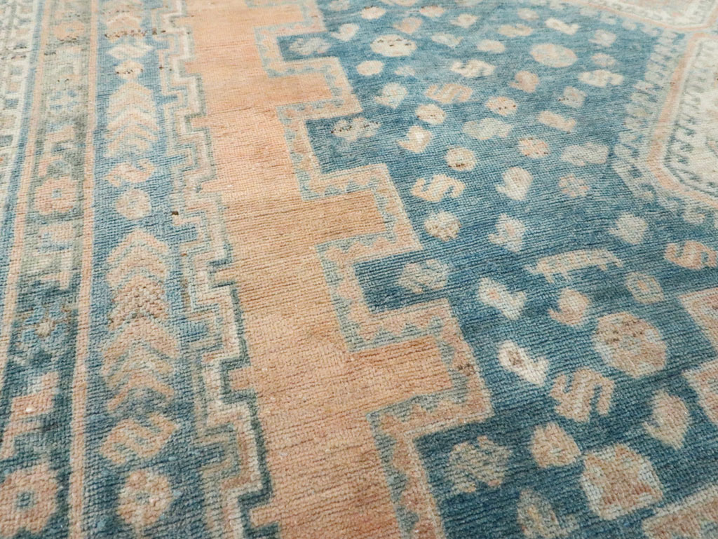 Vintage Persian Afshar Accent Rug, No.28582 - Staging