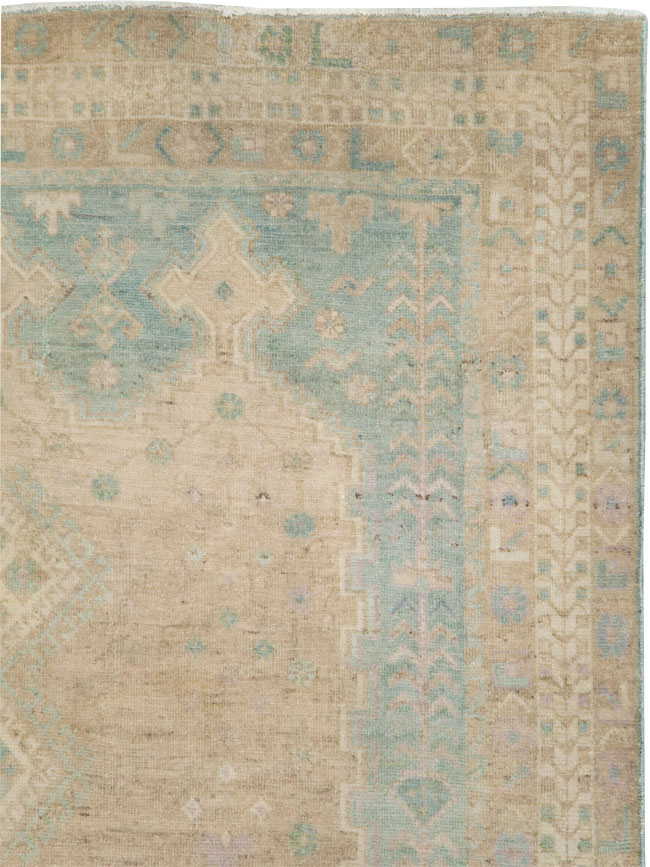 Vintage Persian Afshar Tribal Accent Rug, No.28583 - Staging