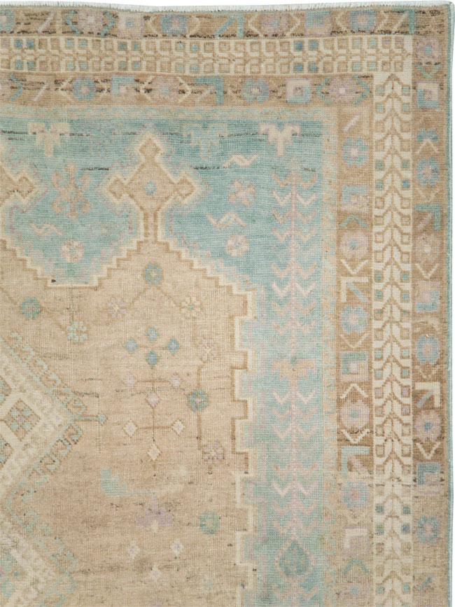 Vintage Persian Afshar Tribal Accent Rug, No.28583 - Staging