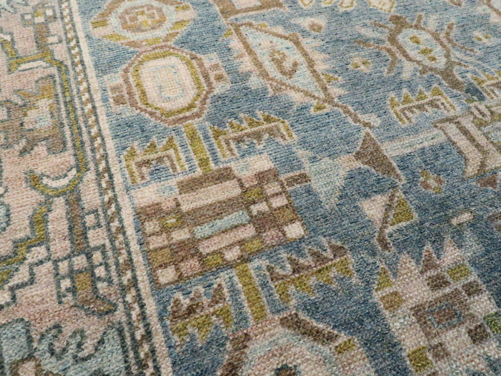 Vintage Persian Malayer Throw Rug, No.28584 - Staging