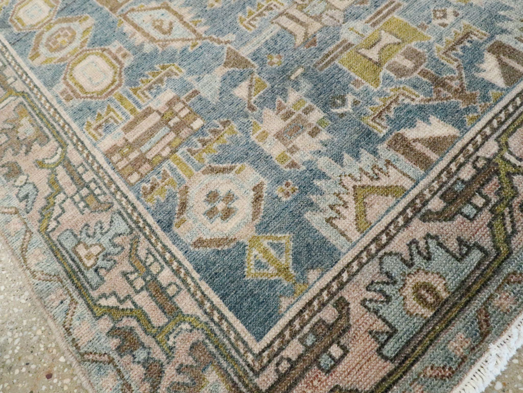 Vintage Persian Malayer Throw Rug, No.28584 - Staging