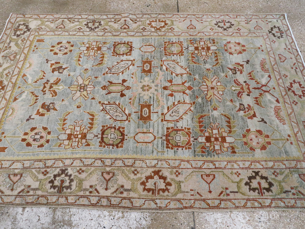 Vintage Persian Malayer Accent Rug, No.28585 - Staging