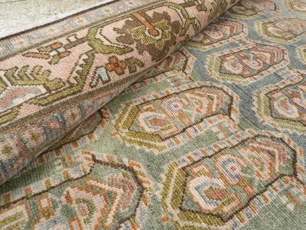 Vintage Persian Malayer Accent Rug, No.28587 - Staging