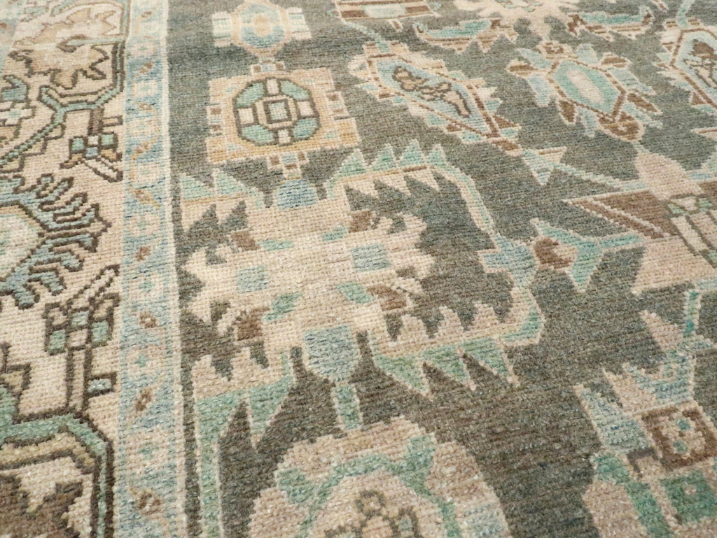 Vintage Persian Malayer Accent Rug, No.28589 - Staging