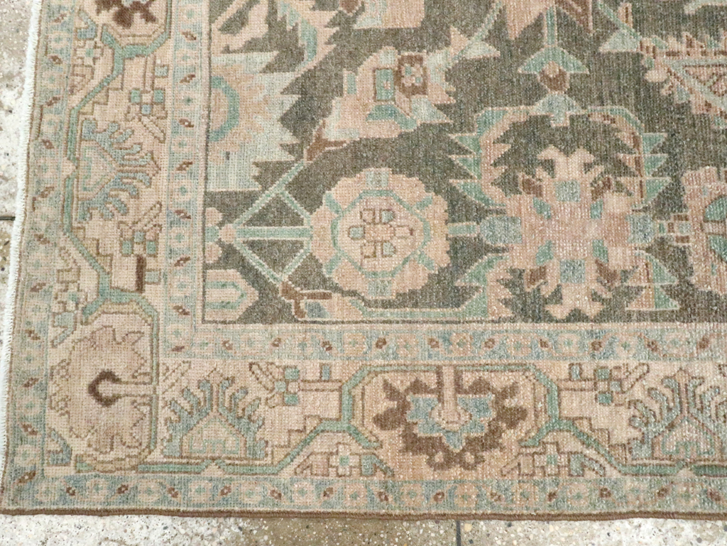 Vintage Persian Malayer Accent Rug, No.28589 - Staging