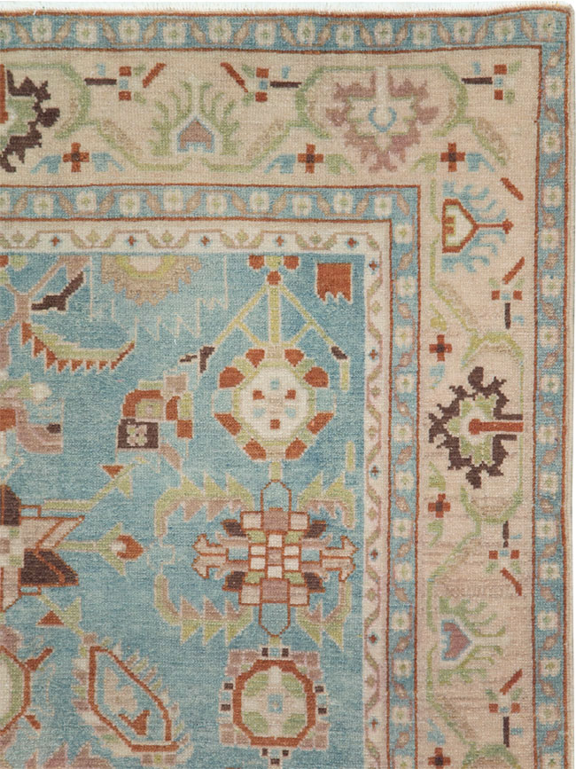 Vintage Persian Malayer Accent Rug (Pair: 1 of 2), No.28590 - Staging