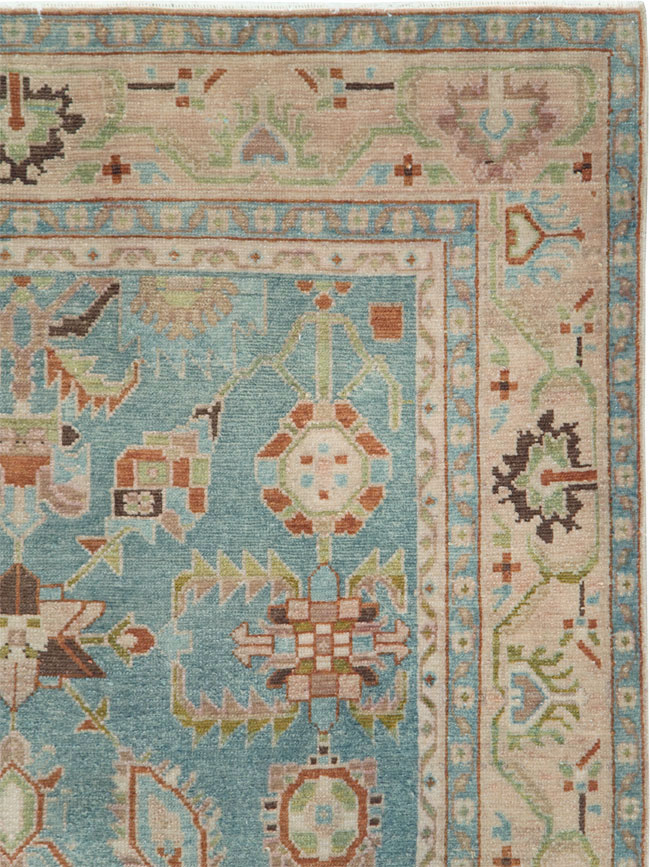 Vintage Persian Malayer Accent Rug (Pair: 1 of 2), No.28590 - Staging