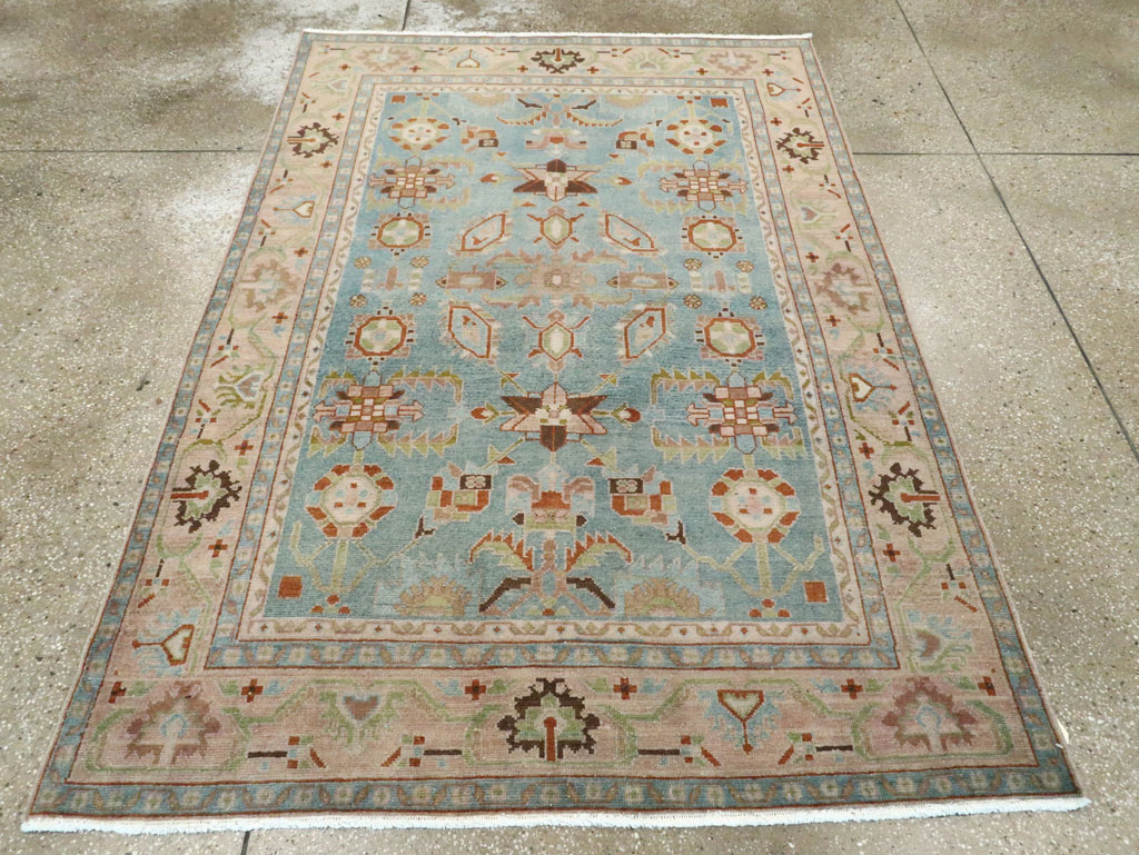 Vintage Persian Malayer Accent Rug (Pair: 1 of 2), No.28590 - Staging
