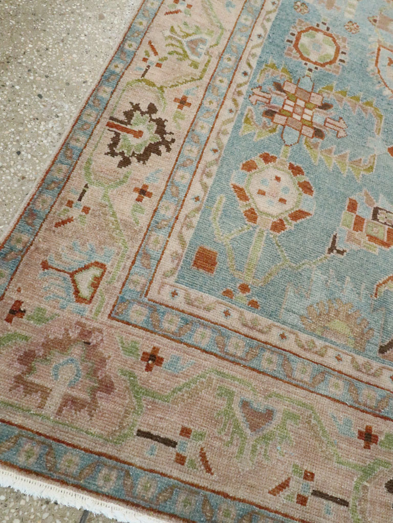 Vintage Persian Malayer Accent Rug (Pair: 1 of 2), No.28590 - Staging