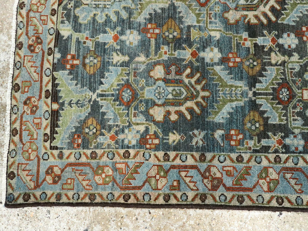 Vintage Persian Malayer Accent Rug, No.28591 - Staging