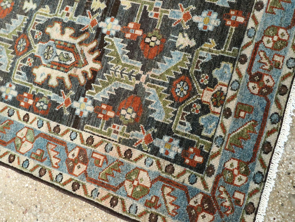 Vintage Persian Malayer Accent Rug, No.28591 - Staging