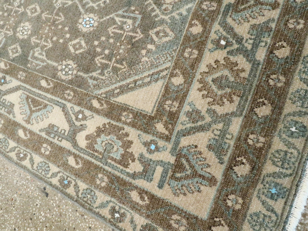 Vintage Persian Malayer Throw Rug, No.28592 - Staging