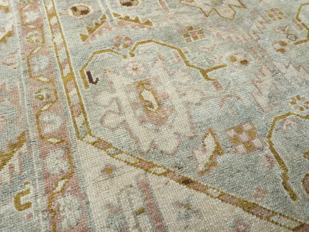 Vintage Persian Malayer Accent Rug, No.28593 - Staging