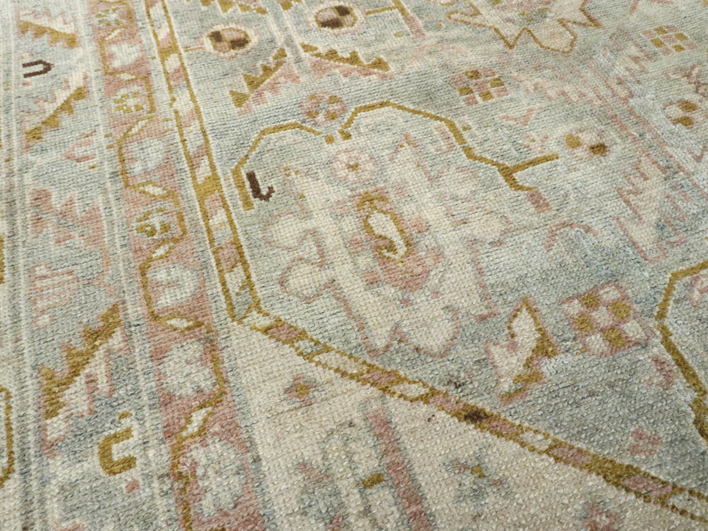 Vintage Persian Malayer Accent Rug, No.28593 - Staging
