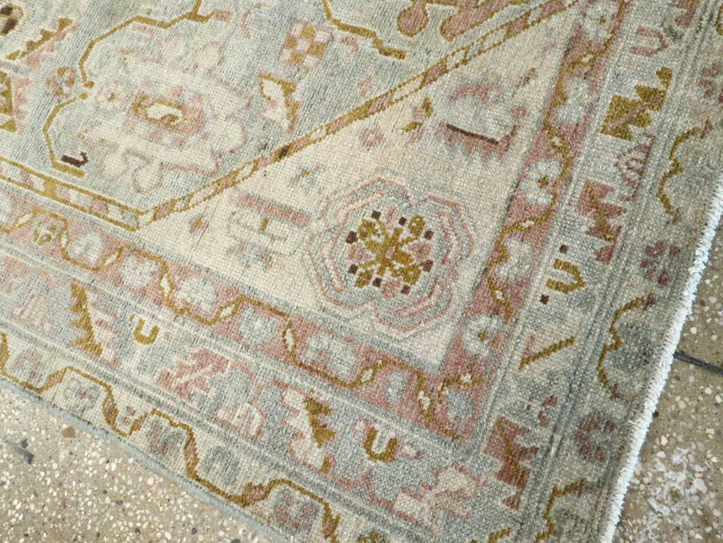 Vintage Persian Malayer Accent Rug, No.28593 - Staging