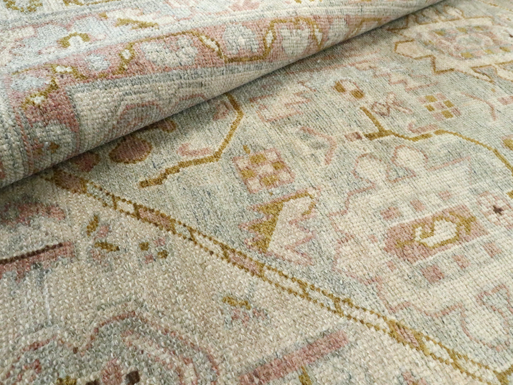 Vintage Persian Malayer Accent Rug, No.28593 - Staging