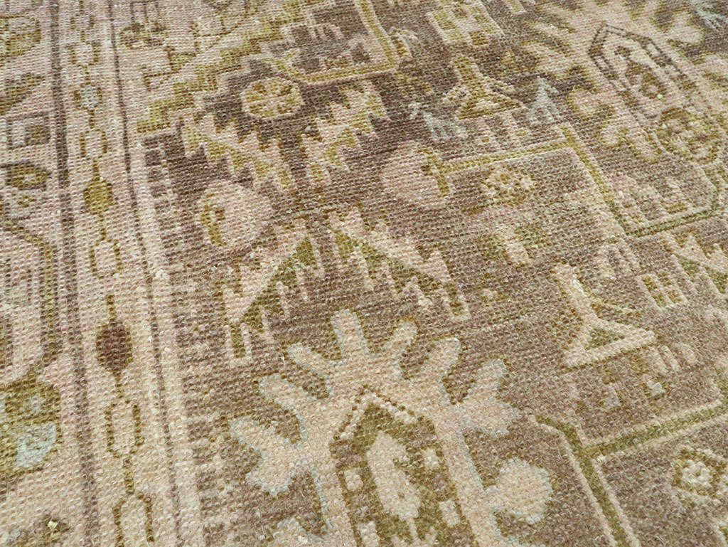 Vintage Persian Malayer Accent Rug, No.28594 - Staging