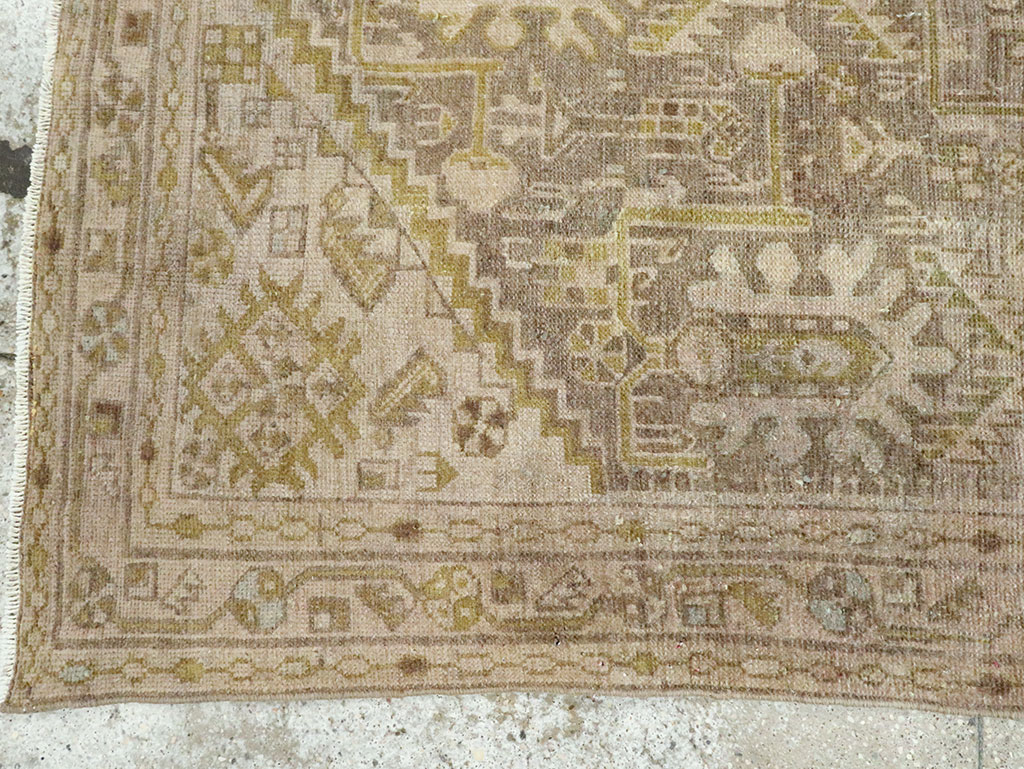 Vintage Persian Malayer Accent Rug, No.28594 - Staging