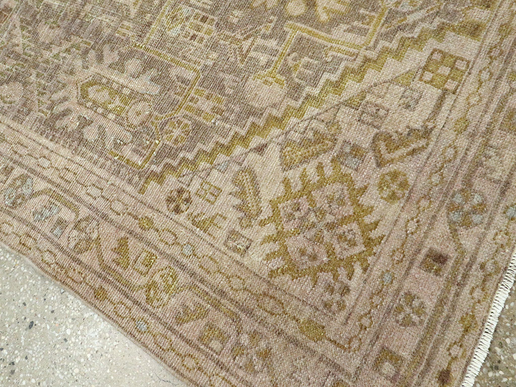 Vintage Persian Malayer Accent Rug, No.28594 - Staging