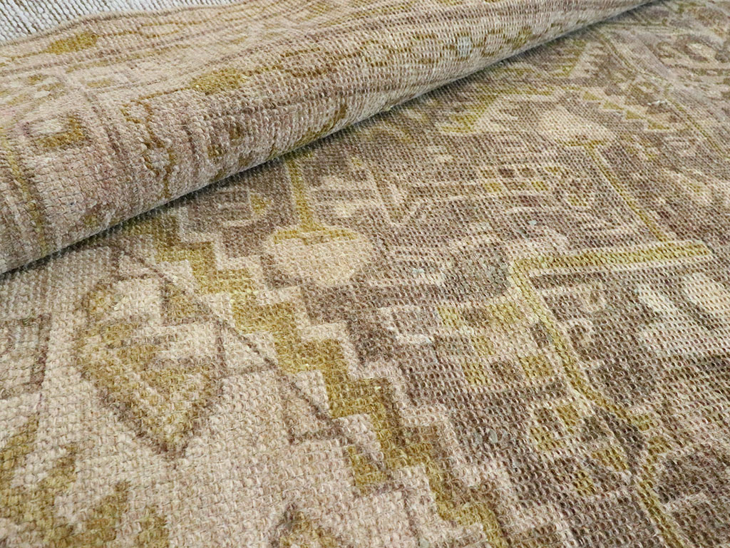 Vintage Persian Malayer Accent Rug, No.28594 - Staging